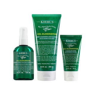 Kiehl\'s 科颜氏 清爽净致系列男士护肤套装 (洁面啫喱200ml+面部喷雾125ml+保湿乳液75ml)