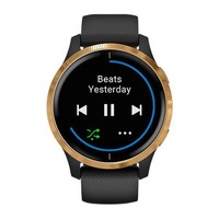 GARMIN 佳明 Venu 运动手表 耀金黑/黑色 43.2mm Wi-Fi版