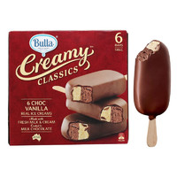 Bulla 脆皮雪糕 香草味组合12支 澳大利亚原装进口网红雪糕 夹心冷饮冰激凌 香草巧克力双色混合味12支