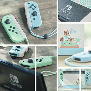 任天堂 Switch NS续航版 蓝绿限定版续航主机 日版 全新 现货