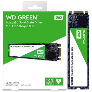 Western Digital 西部数据 绿盘系列 M.2 固态硬盘 480GB（SATA3.0）