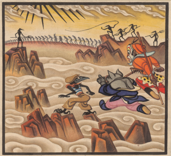 howstore张光宇西游漫记系列故事第四回50x50cm丝网版画2012年