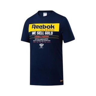 Reebok 锐步 CL GP GOLD TEE 中性运动T恤 FN2737 藏青色 S