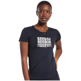 Reebok 锐步 TS AC GRAPHIC TEE 女子运动T恤 FJ2903 黑色 L