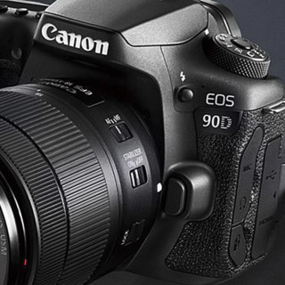 Canon 佳能 EOS 90D APS-C画幅 数码单反相机 黑色 LENS EF-S 18-135mm F3.5 IS USM 单镜头套机