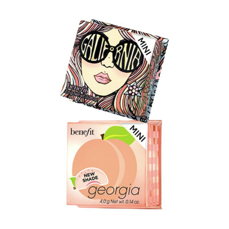 benefit 贝玲妃 桃金双颊套装 (桃气佐治亚胭脂蜜粉#桃金色4g+加州阳光蜜粉#金粉色2.5g）