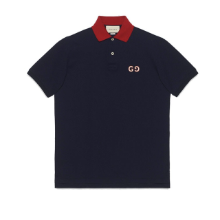 gucci 古驰 男士短袖polo衫 574086 xja6c 4062 深蓝色 xs