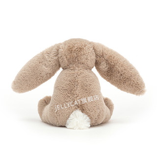 jELLYCAT 邦尼兔 WOODEN TOYS系列 BAS4WBB 害羞浅棕色邦尼兔玩具木环毛绒玩具 13cm