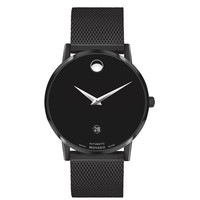 MOVADO 摩凡陀 博物馆系列 40毫米自动上链腕表 0607568 （黑武士）