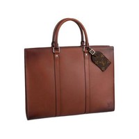 LOUIS VUITTON 路易威登 SAC PLAT HORIZONTAL ZIPPÉ系列 公文包 M55733 棕色