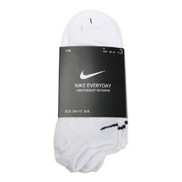 NIKE 耐克 EVERYDAY LIGHTWEIGHT NO SHOW 中性运动袜 SX7678-100 白色 XL 3双装