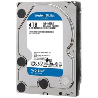 Western Digital 西部数据 蓝盘系列 3.5英寸 台式机硬盘 4TB（PMR、5400rpm、64MB）WD40EZRZ