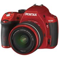 PENTAX 宾得 K-50 DA L APS-C画幅 数码单反相机 红色 18-55mm F3.5 AL WR 变焦镜头 单镜头套机