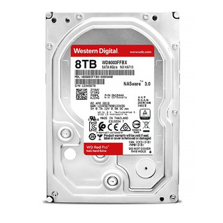 Western Digital 西部数据 红盘Pro系列 3.5英寸 NAS硬盘 8TB（CMR、7200rpm、256MB）WD8003FFBX