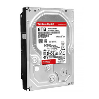 Western Digital 西部数据 红盘Pro系列 3.5英寸 NAS硬盘 8TB（CMR、7200rpm、256MB）WD8003FFBX