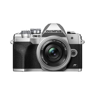 OLYMPUS 奥林巴斯 E-M10 四代 M4/3画幅 微单相机 银色 14-42mm F3.5 变焦镜头 单头套机