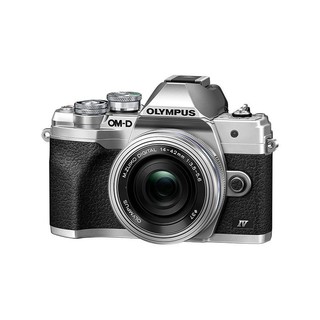 OLYMPUS 奥林巴斯 E-M10 四代 M4/3画幅 微单相机 银色 14-42mm F3.5 变焦镜头 单头套机