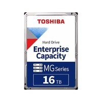 TOSHIBA 东芝 MG08系列 3.5英寸 台式机硬盘 16TB (CMR、7200rpm、512MB) MG08ACA16TE