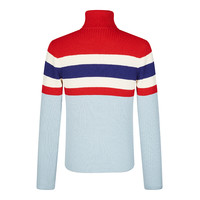 GUCCI 古驰 男士高领毛衣 571515 XKAOJ 6057 浅蓝色/红色 S