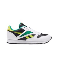 Reebok 锐步 Classic Leather Mark 中性休闲运动鞋 EF7848 白色/黑色/黄色/绿色 37.5