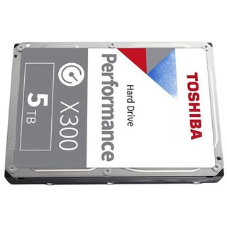 TOSHIBA 东芝 X300 3.5英寸 台式机硬盘 5TB（SMR、7200rpm、128MB）HDWE150XZSTA