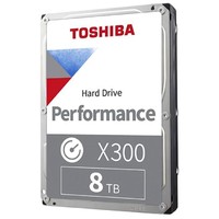 TOSHIBA 东芝 X300 3.5英寸 台式机硬盘 8TB（SMR、7200rpm、128MB）HDWF180XZSTA