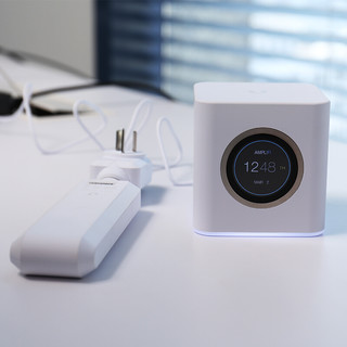 Ubiquiti 优倍快 AmpliFi 双频1750M 千兆Mesh家用无线路由器+1个扩展器 单个装 白色