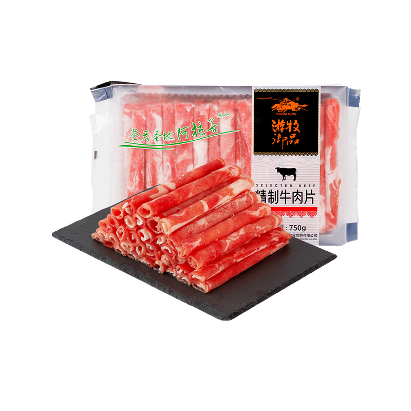 游牧御品 精制肥牛肉片 750g