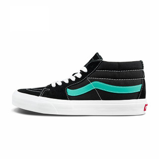 VANS 范斯 经典系列 Sk8-Mid 中性运动板鞋 VN0A3WM34FV 黑色 42.5