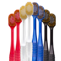 EBiSU 惠百施 48孔6列宽头软毛牙刷 8支