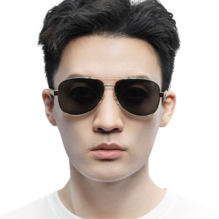 gucci古驰男士太阳镜gg0528s006钌镜框灰色镜片63mm