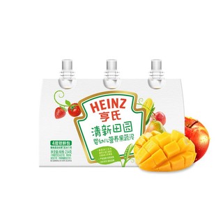 Heinz 亨氏 超金系列 果泥 3段 清新田园套装 78g*3袋