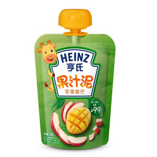 Heinz 亨氏 乐维滋系列 果泥 3段 苹果香芒味 120g*6袋
