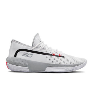 UNDER ARMOUR 安德玛 Sc 3zer0 III 男子篮球鞋 3022048-100 白色 43