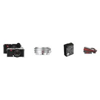 Leica 徕卡 CL APS-C画幅 微单相机 银色 18mm F2.8 广角定焦镜头 单镜头套机+CL电池+背带（颜色随机）