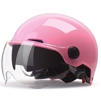 YEMA 野马 YEMA-350 摩托车头盔 粉色 双镜春夏款