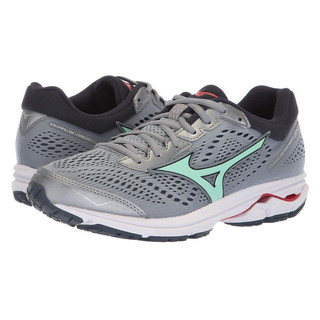 美津浓MIZUNO Wave Rider 22运动跑步鞋女式系带 Tradewinds/Teaberry 宽43/US11.5