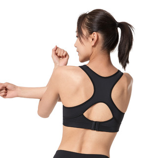 【王牌爆款】高强度运动内衣女透气防震背心式健身瑜伽文胸 95D 黑色