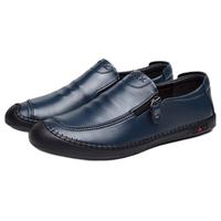 Nan ji ren 南极人 男士休闲皮鞋 2X90190268 蓝色 42