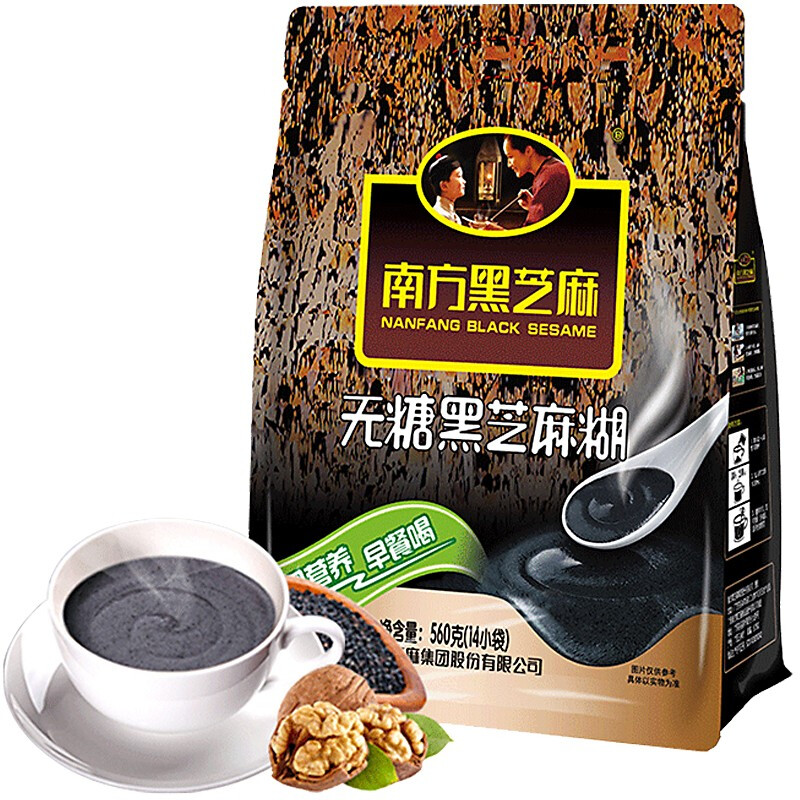 NANFANG BLACK SESAME 南方黑芝麻 无糖黑芝麻糊 560g