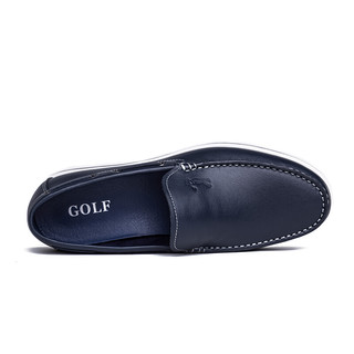 GOLF 高尔夫 男士低帮休闲皮鞋 GM71117103 蓝色 39