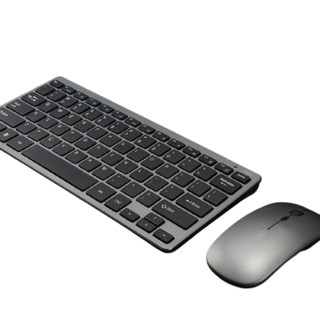 inphic 英菲克 V780B 79键 多模无线薄膜键盘 黑色 无光+无线鼠标 键鼠套装