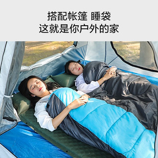 LATIT自动充气垫户外帐篷睡垫防潮垫加宽加厚双人气垫床-墨绿色3CM
