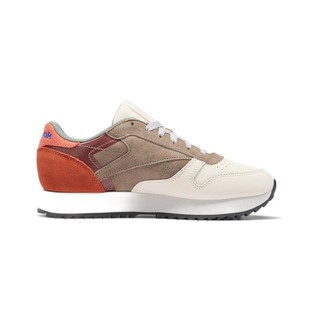 Reebok 锐步 Classic Leather Ripple 女子休闲运动鞋 FX2991 乳白色/棕色/脏橘色 35