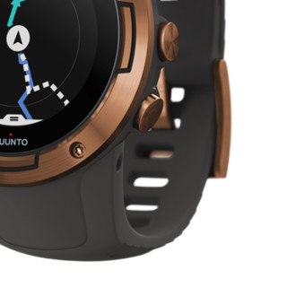 SUUNTO 颂拓 SUUNTO 5 智能手表 46mm 古铜色 灰色硅胶表带（GPS）