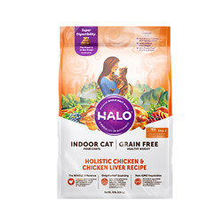 HALO 自然光环 小猫粮哺乳期孕猫幼猫奶猫粮大包装进口英短 鸡肉味10磅/4.5kg ·~