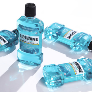 LISTERINE 李施德林 基础护理系列 冰蓝劲爽漱口水 500ml*4