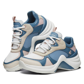 SKECHERS 斯凯奇 STREET系列 Solei St 女子休闲运动鞋 74190/BLMT 蓝色/多彩色 36