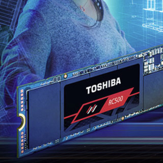 TOSHIBA 东芝 RC500 NVMe M.2 固态硬盘 500GB (PCI-E3.0) +螺丝+螺丝刀+通用马甲+导热硅胶