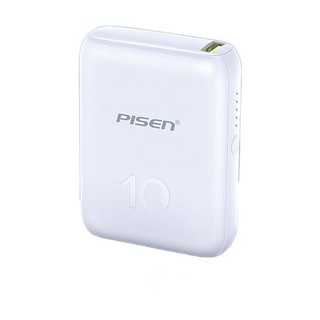 PISEN 品胜 LED备电2 移动电源 白色  10000mAh Lightning Type-C 18W双向快充